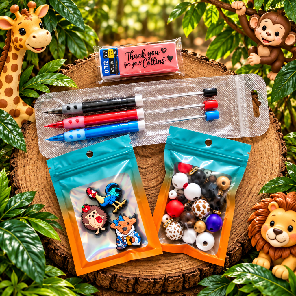 DIY Beadable Mechanical Pencil Kit - Animal Lovers Collection - 3 Pack