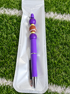Here We Go Vikings! Handcrafted Beaded Ink Pen